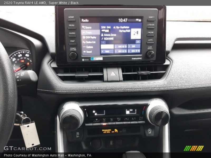 Super White / Black 2020 Toyota RAV4 LE AWD