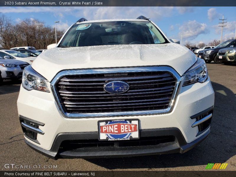 Crystal White Pearl / Slate 2020 Subaru Ascent Premium