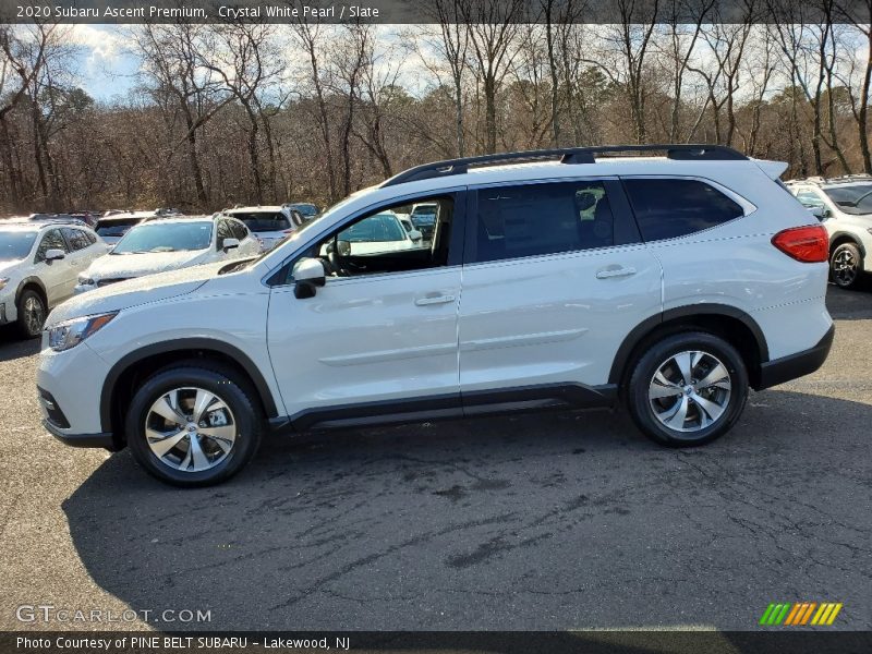 Crystal White Pearl / Slate 2020 Subaru Ascent Premium