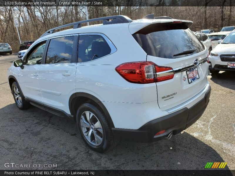 Crystal White Pearl / Slate 2020 Subaru Ascent Premium