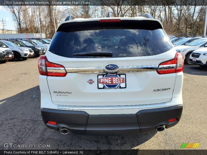 Crystal White Pearl / Slate 2020 Subaru Ascent Premium