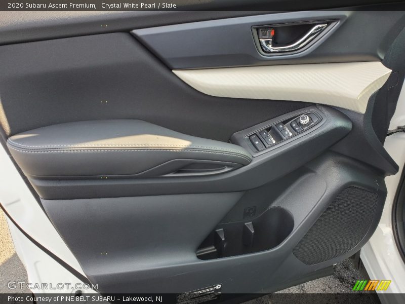 Crystal White Pearl / Slate 2020 Subaru Ascent Premium