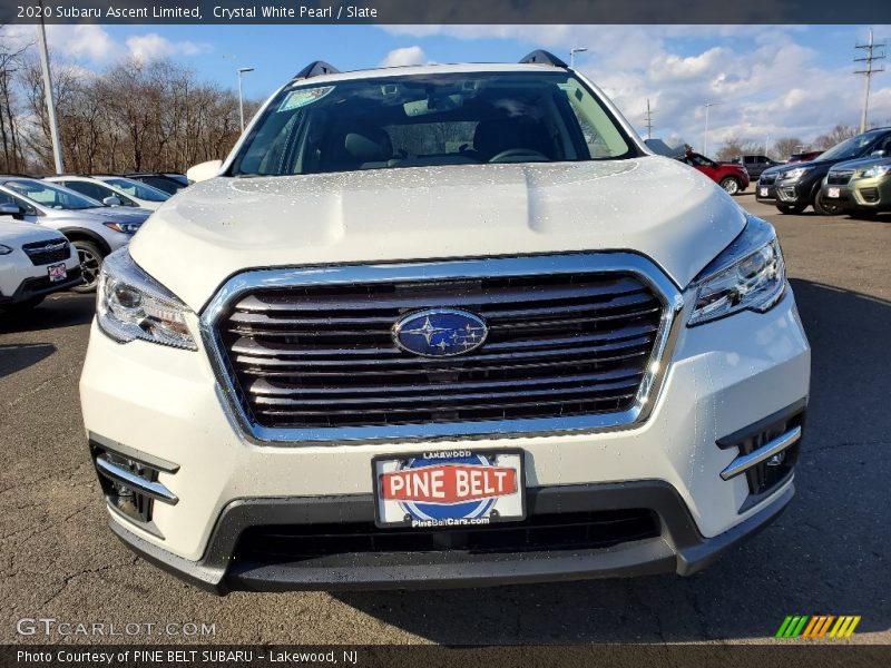 Crystal White Pearl / Slate 2020 Subaru Ascent Limited