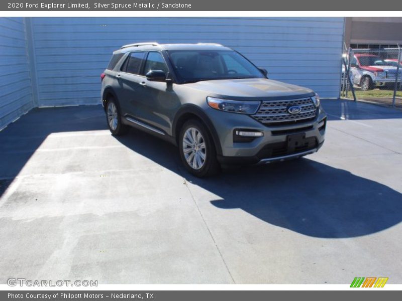Silver Spruce Metallic / Sandstone 2020 Ford Explorer Limited