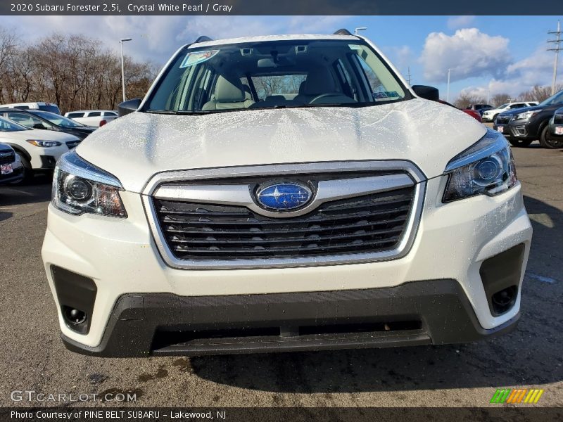 Crystal White Pearl / Gray 2020 Subaru Forester 2.5i