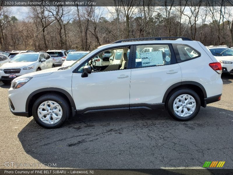 Crystal White Pearl / Gray 2020 Subaru Forester 2.5i