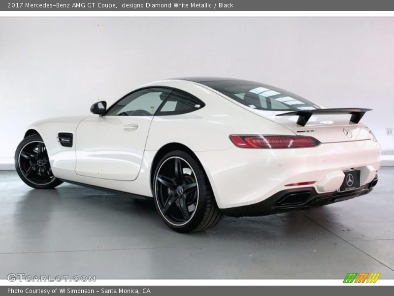 designo Diamond White Metallic / Black 2017 Mercedes-Benz AMG GT Coupe