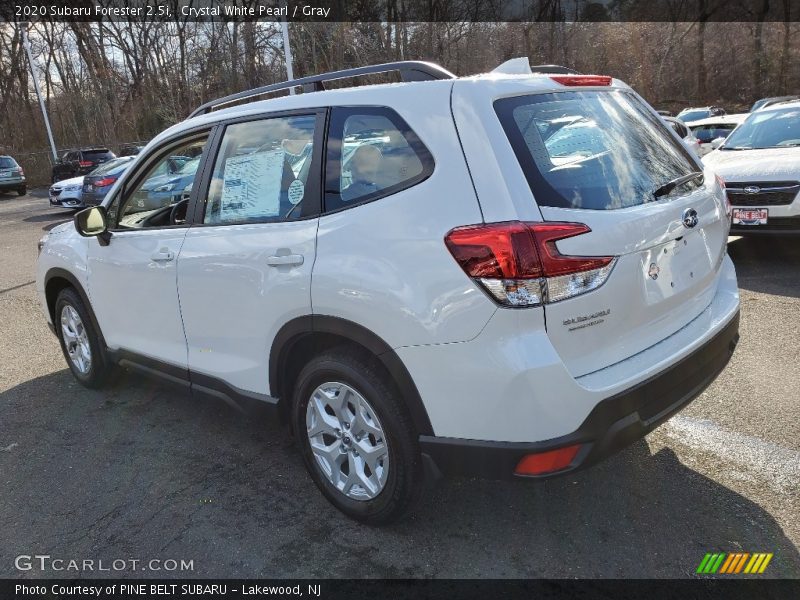 Crystal White Pearl / Gray 2020 Subaru Forester 2.5i