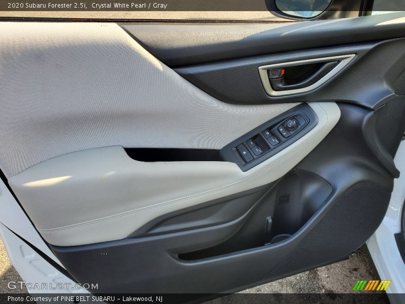 Crystal White Pearl / Gray 2020 Subaru Forester 2.5i