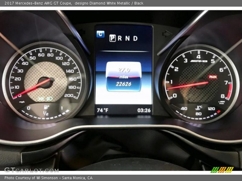  2017 AMG GT Coupe Coupe Gauges