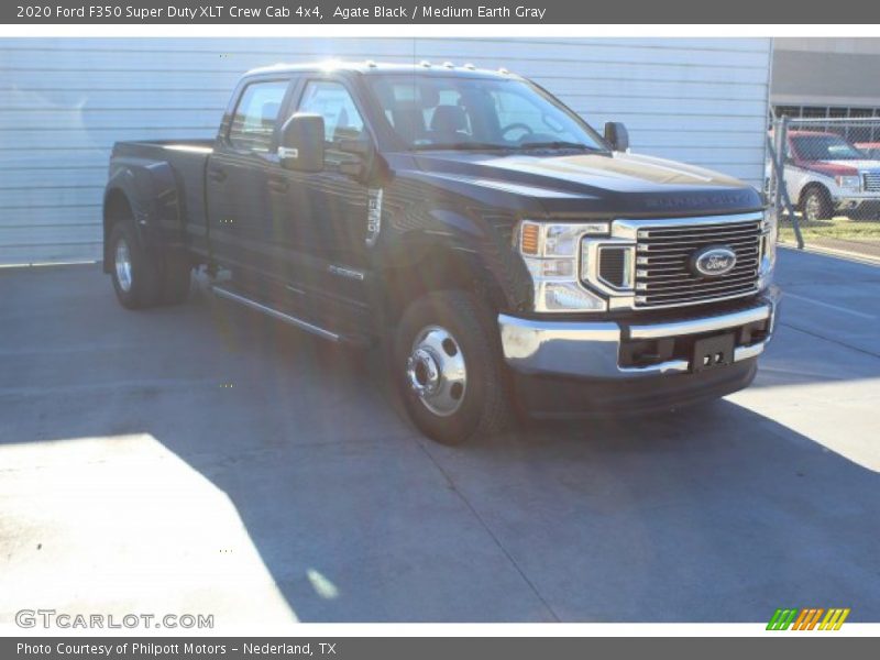 Agate Black / Medium Earth Gray 2020 Ford F350 Super Duty XLT Crew Cab 4x4