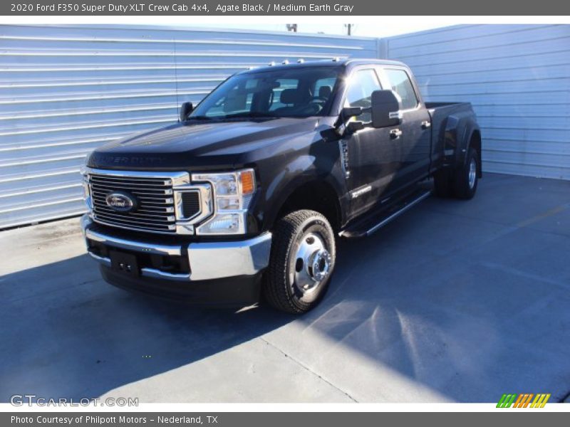Agate Black / Medium Earth Gray 2020 Ford F350 Super Duty XLT Crew Cab 4x4