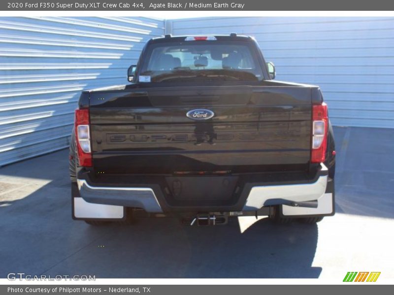 Agate Black / Medium Earth Gray 2020 Ford F350 Super Duty XLT Crew Cab 4x4