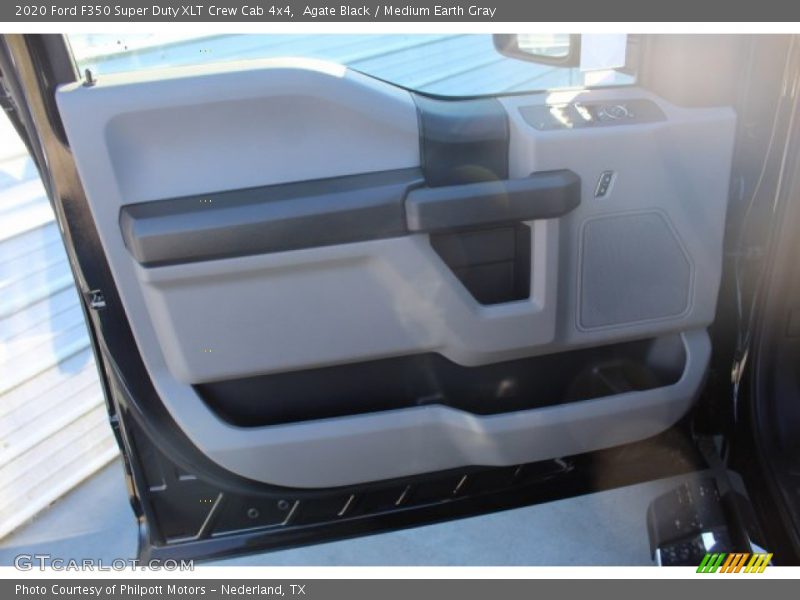 Agate Black / Medium Earth Gray 2020 Ford F350 Super Duty XLT Crew Cab 4x4