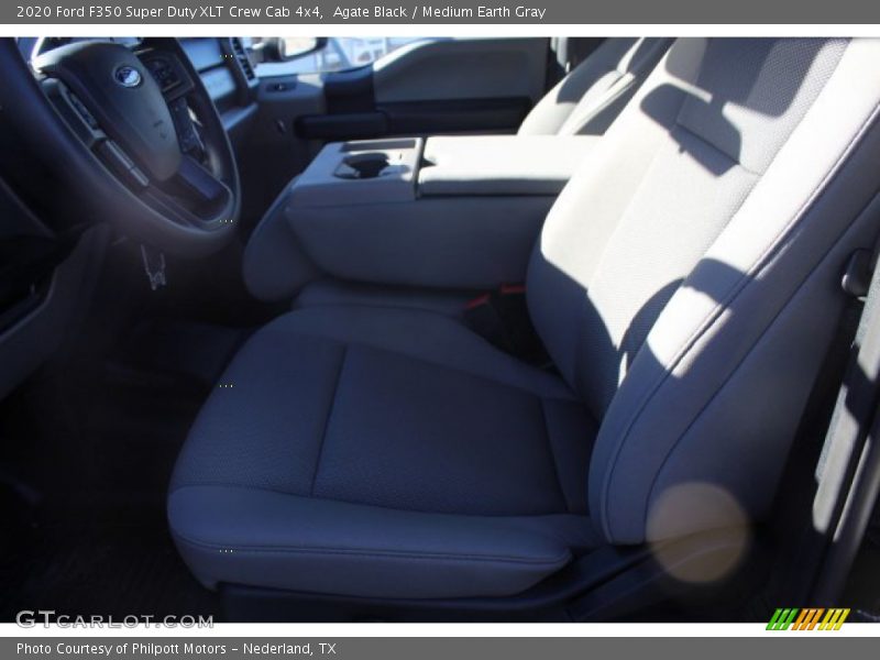 Agate Black / Medium Earth Gray 2020 Ford F350 Super Duty XLT Crew Cab 4x4