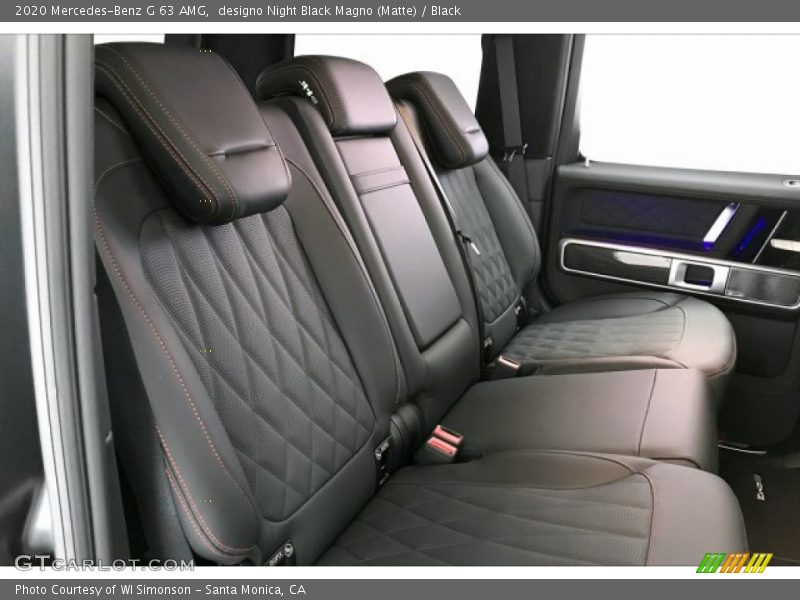 Rear Seat of 2020 G 63 AMG
