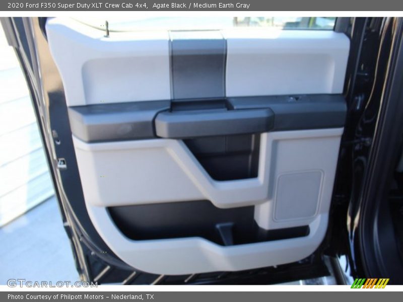 Agate Black / Medium Earth Gray 2020 Ford F350 Super Duty XLT Crew Cab 4x4