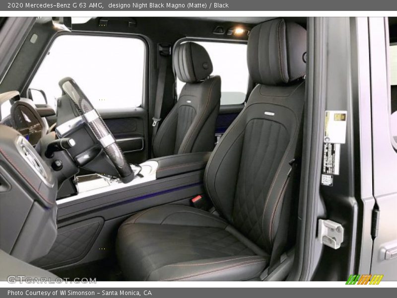  2020 G 63 AMG Black Interior
