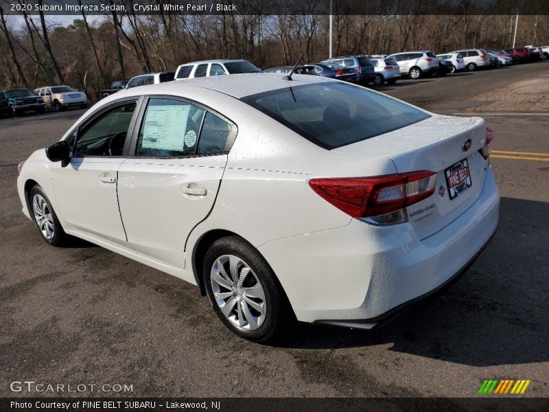 Crystal White Pearl / Black 2020 Subaru Impreza Sedan