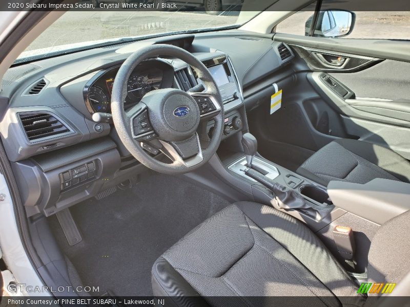 Crystal White Pearl / Black 2020 Subaru Impreza Sedan