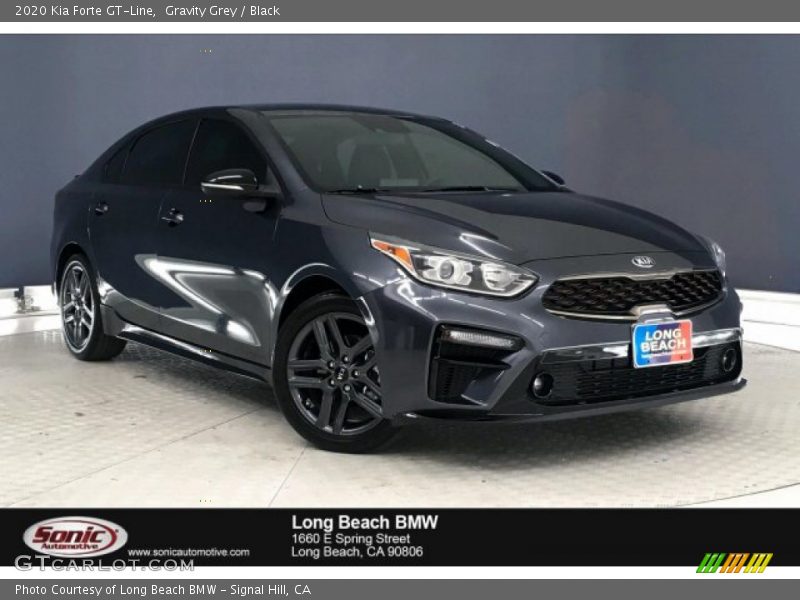 Gravity Grey / Black 2020 Kia Forte GT-Line