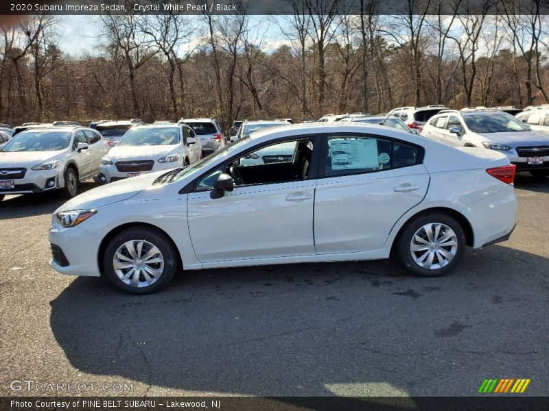 Crystal White Pearl / Black 2020 Subaru Impreza Sedan