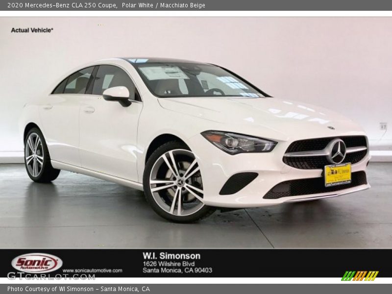 Polar White / Macchiato Beige 2020 Mercedes-Benz CLA 250 Coupe