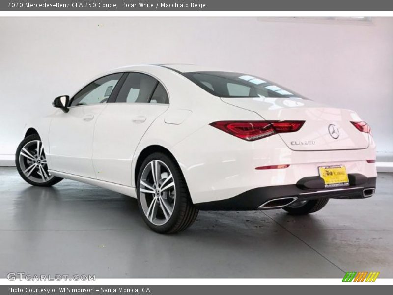 Polar White / Macchiato Beige 2020 Mercedes-Benz CLA 250 Coupe