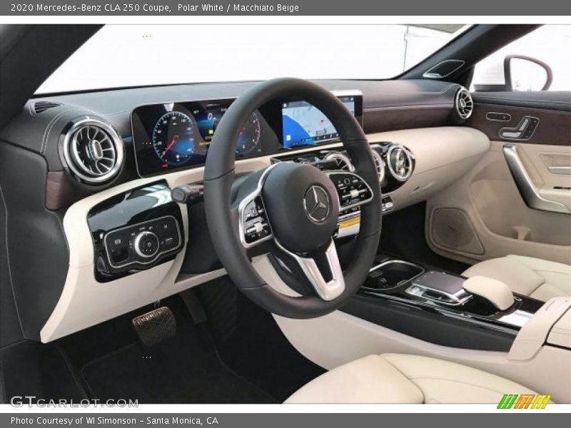 Polar White / Macchiato Beige 2020 Mercedes-Benz CLA 250 Coupe