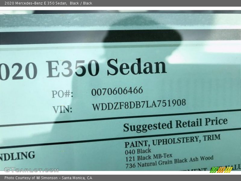 Black / Black 2020 Mercedes-Benz E 350 Sedan