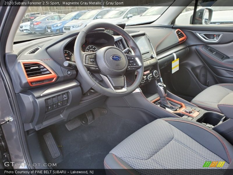 Front Seat of 2020 Forester 2.5i Sport