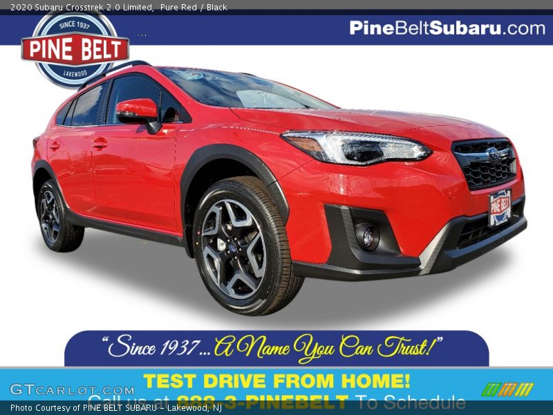 Pure Red / Black 2020 Subaru Crosstrek 2.0 Limited
