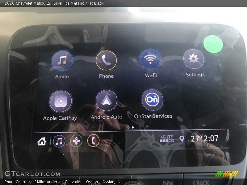 Silver Ice Metallic / Jet Black 2020 Chevrolet Malibu LS