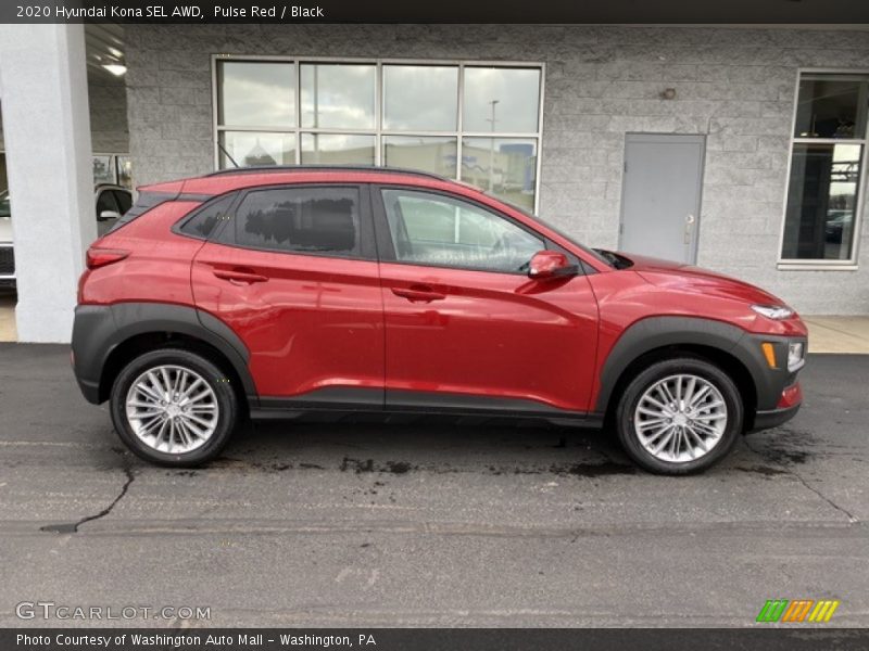 Pulse Red / Black 2020 Hyundai Kona SEL AWD