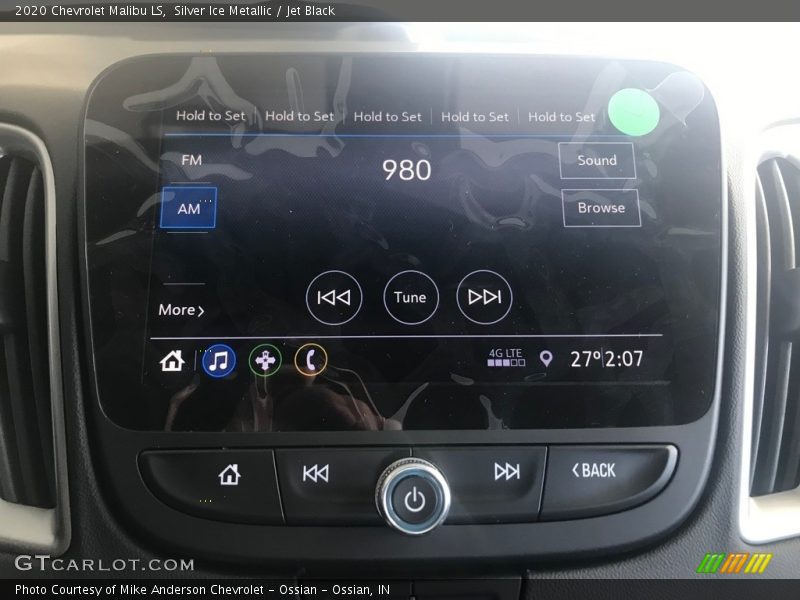 Silver Ice Metallic / Jet Black 2020 Chevrolet Malibu LS