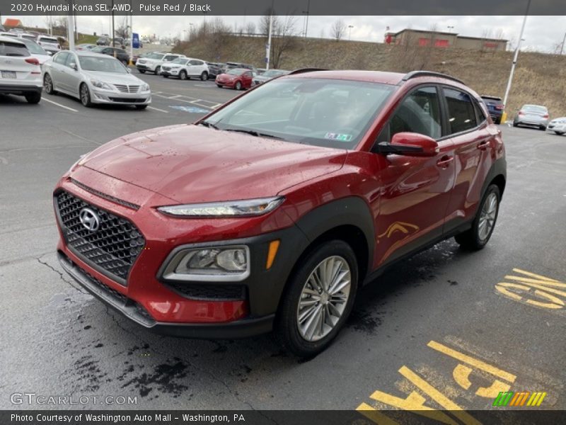 Pulse Red / Black 2020 Hyundai Kona SEL AWD