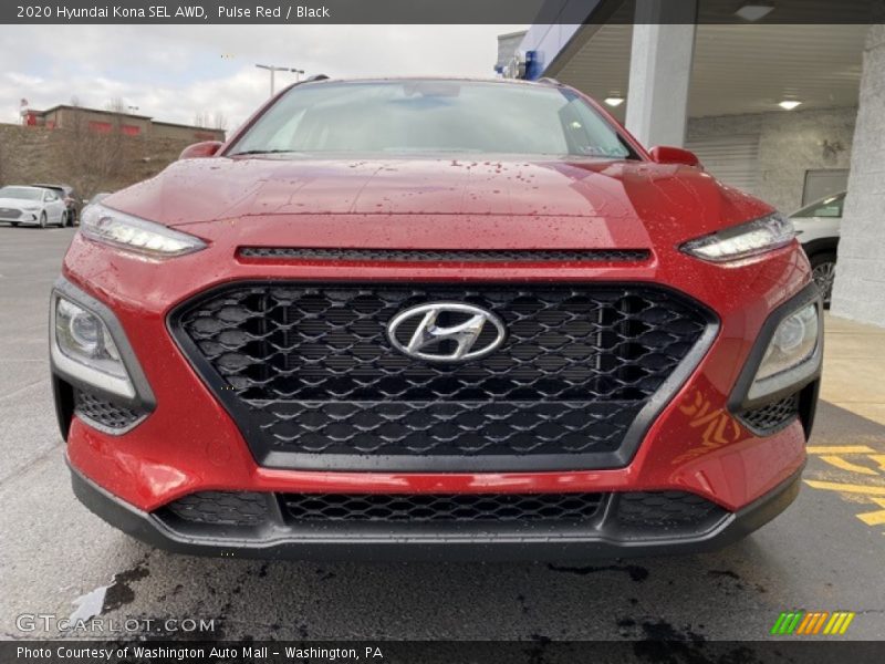 Pulse Red / Black 2020 Hyundai Kona SEL AWD