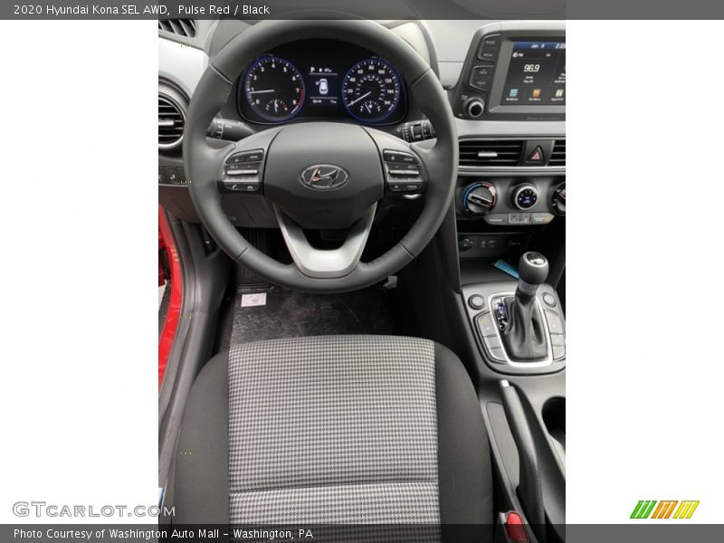Pulse Red / Black 2020 Hyundai Kona SEL AWD