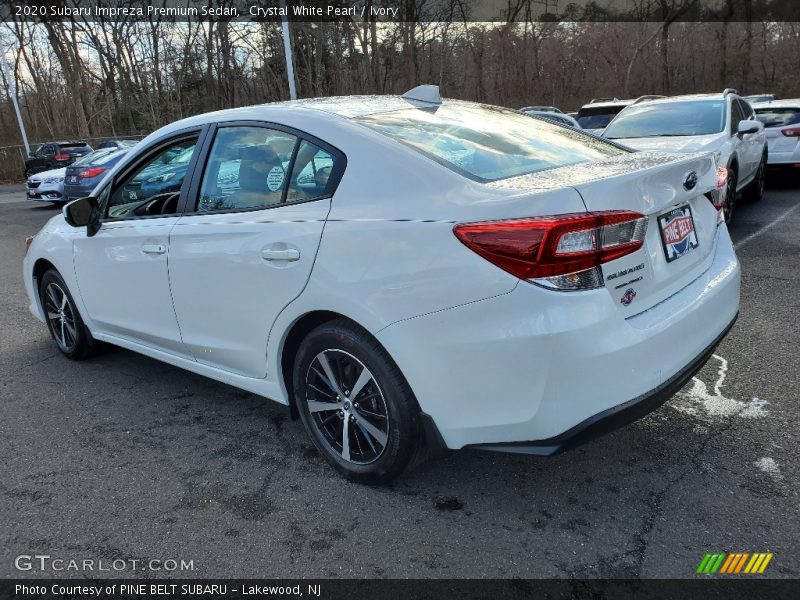 Crystal White Pearl / Ivory 2020 Subaru Impreza Premium Sedan
