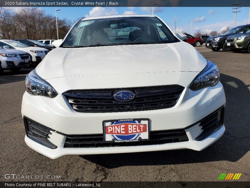 Crystal White Pearl / Black 2020 Subaru Impreza Sport Sedan