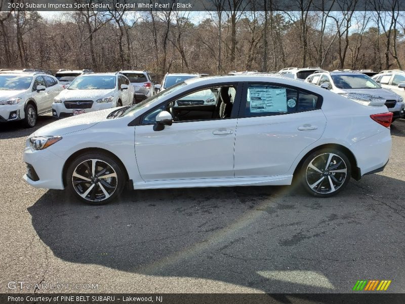 Crystal White Pearl / Black 2020 Subaru Impreza Sport Sedan