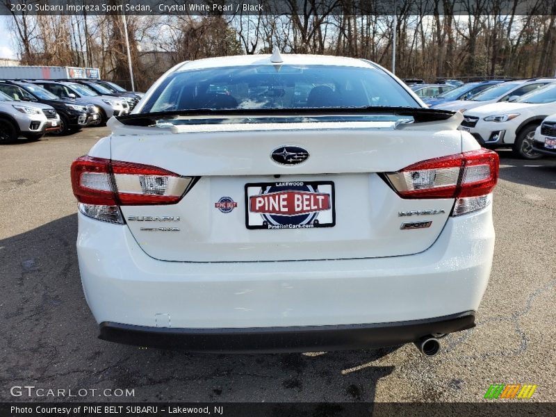 Crystal White Pearl / Black 2020 Subaru Impreza Sport Sedan
