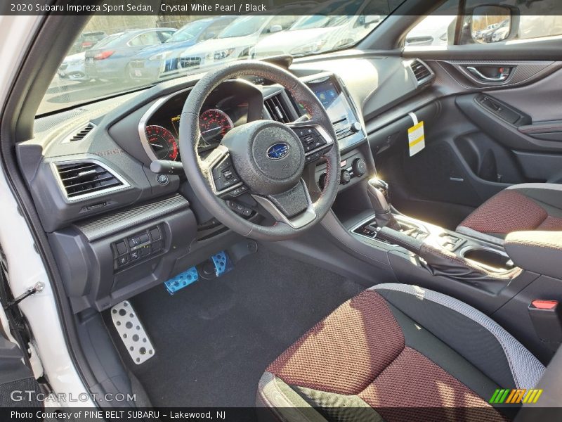 Crystal White Pearl / Black 2020 Subaru Impreza Sport Sedan