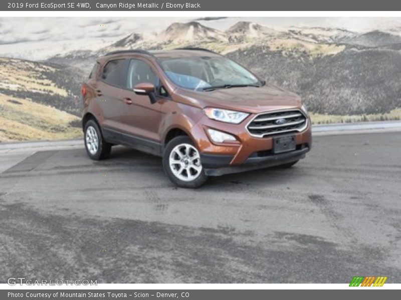 Canyon Ridge Metallic / Ebony Black 2019 Ford EcoSport SE 4WD
