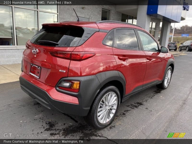 Pulse Red / Black 2020 Hyundai Kona SEL AWD