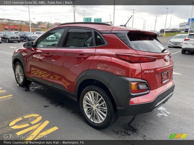 Pulse Red / Black 2020 Hyundai Kona SEL AWD