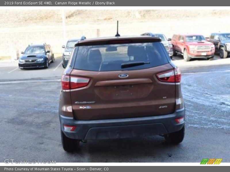 Canyon Ridge Metallic / Ebony Black 2019 Ford EcoSport SE 4WD