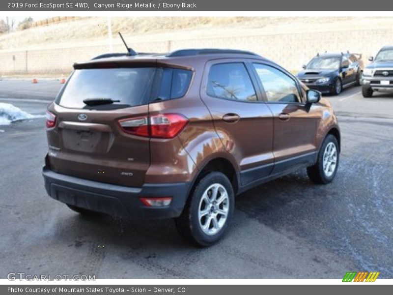 Canyon Ridge Metallic / Ebony Black 2019 Ford EcoSport SE 4WD