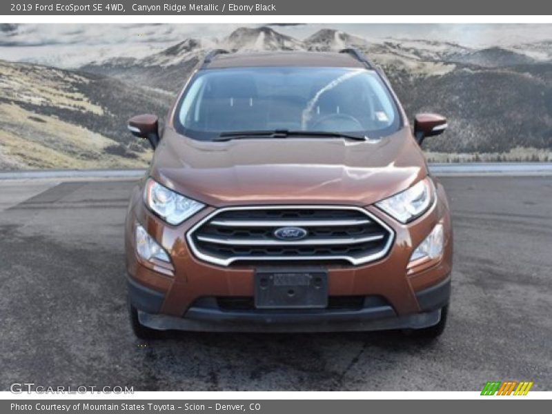 Canyon Ridge Metallic / Ebony Black 2019 Ford EcoSport SE 4WD