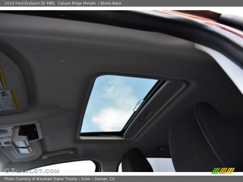 Canyon Ridge Metallic / Ebony Black 2019 Ford EcoSport SE 4WD